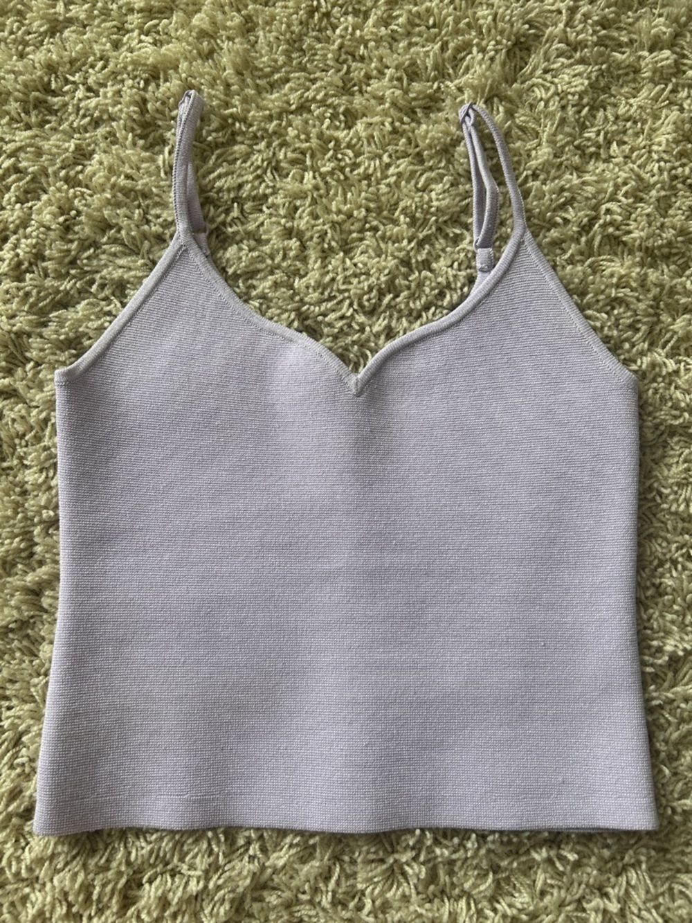 Express Body Contour Lavender Cropped TankTop Size XS